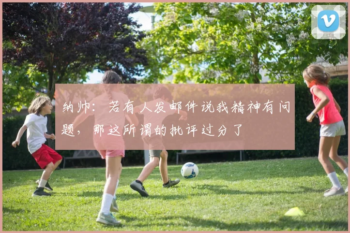 纳帅：若有人发邮件说我精神有问题，那这所谓的批评过分了